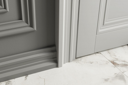 Сочетание межкомнатных дверей и ламината