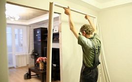 Врезка + сборка + фирменный монтаж 2-ств межкомнатной двери (3 категория)